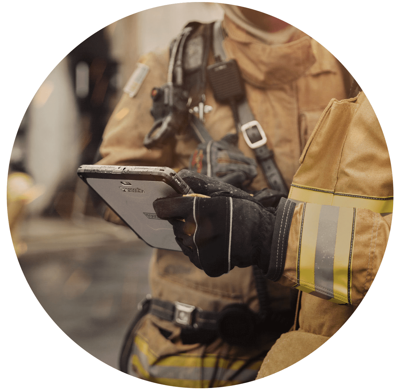 Panasonic TOUGHBOOK rugged tablet firefighter